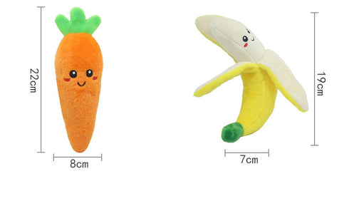 Dog Squeaky Octopus Toys with Banana